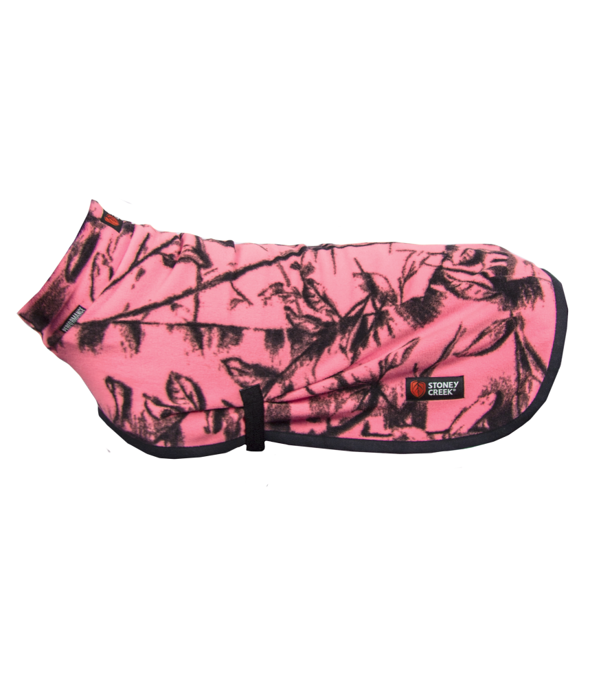 Jones Dog Coat Blaze Orange, Blaze Blue, Watermelon & Black Stoney