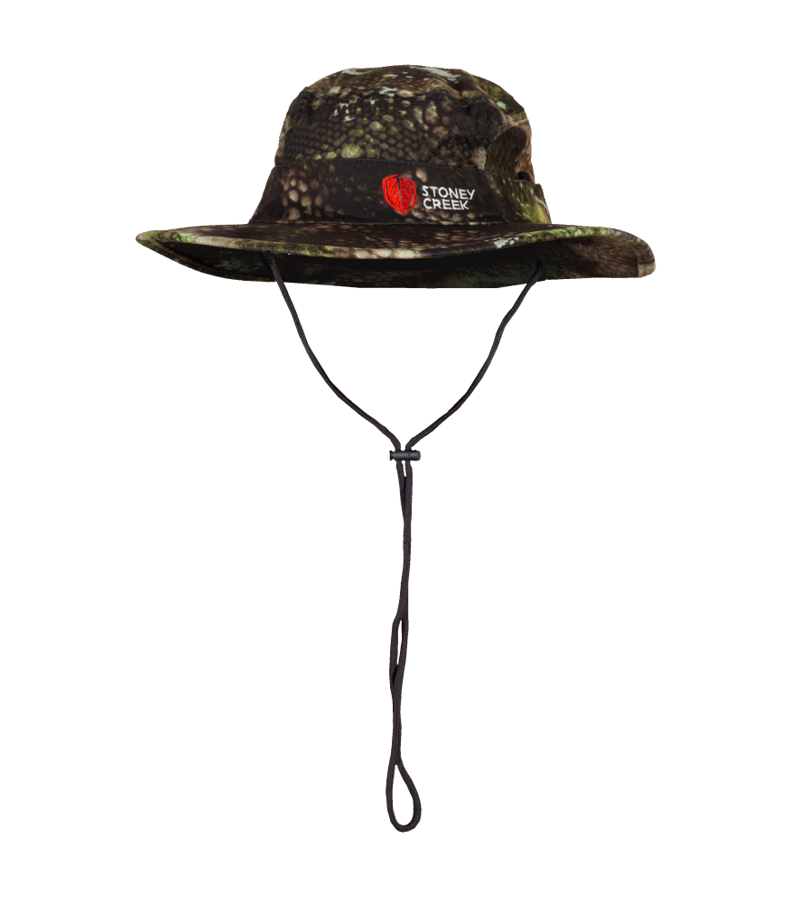 orange wide brim hunting hat