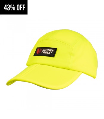 Split Peaked Cap - Yellow
