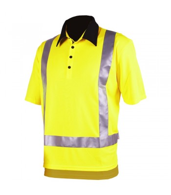 Hi Vis Silverdry Short Sleeve Polo