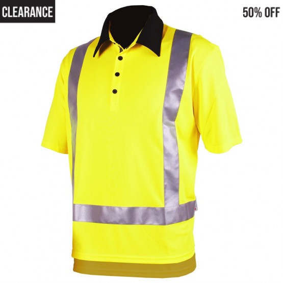 Hi Vis Silverdry Short Sleeve Polo