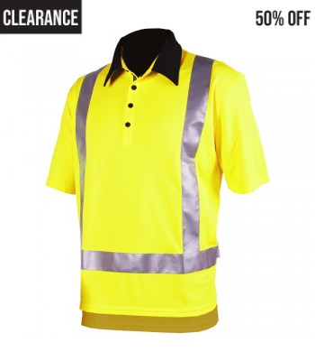 Hi Vis Silverdry Short Sleeve Polo