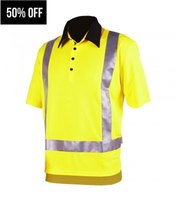 Hi Vis Silverdry Short Sleeve Polo
