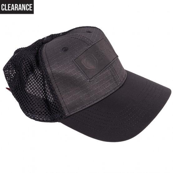 Black Shield Canvas Cap