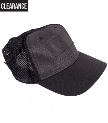 Black Shield Canvas Cap
