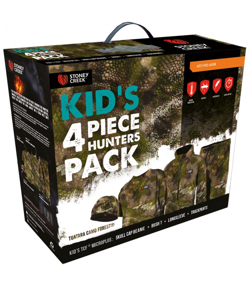 Kid s 4 Piece Hunters Pack Tuatara Camo Forest Stoney Creek