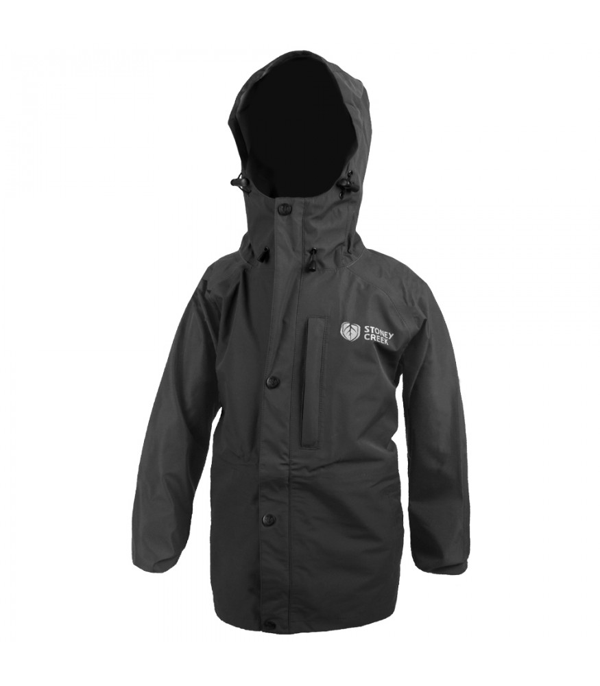 Kids black discount rain jacket