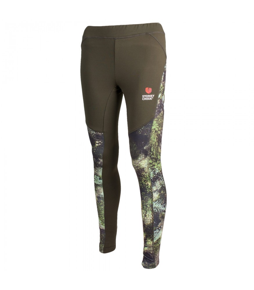Women s SC Active Tights Black and Bayleaf TCF Stoney Creek Outdoors