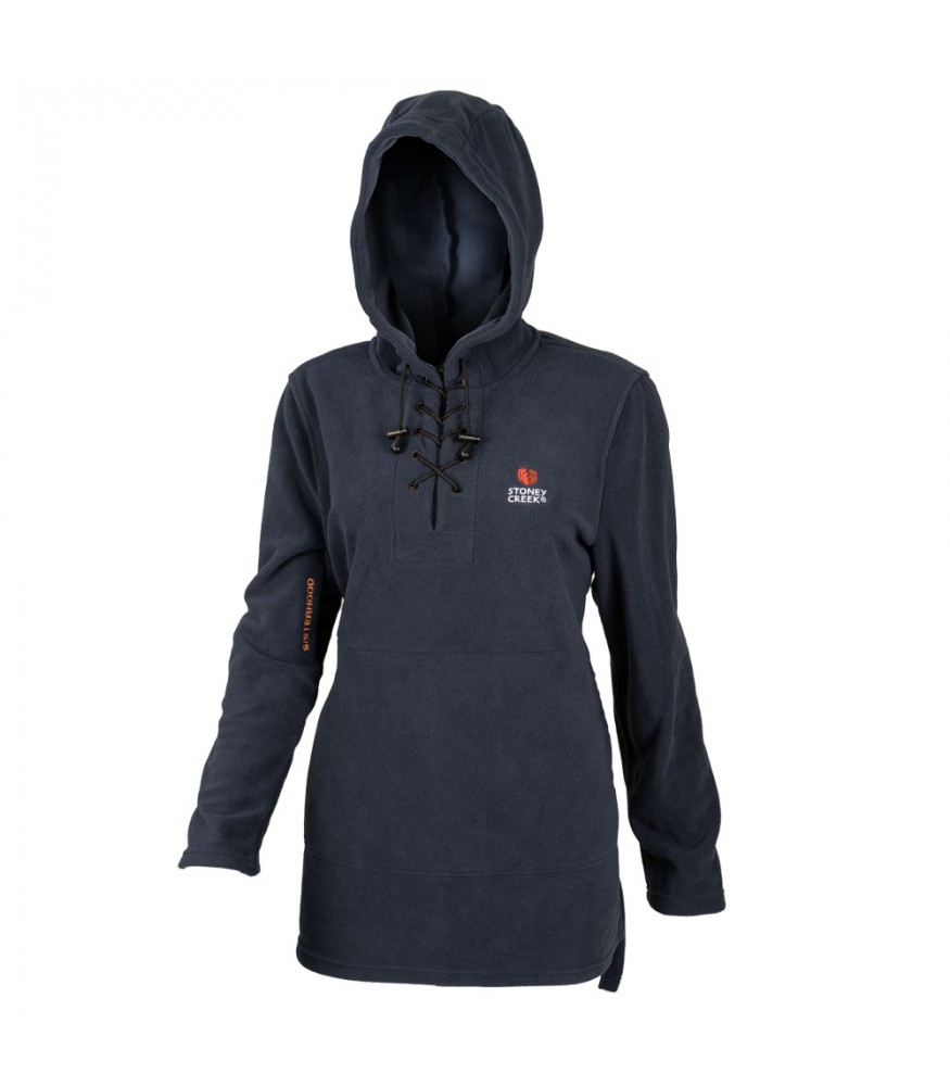 Women's Fleece Hood Lace Up - Navy | Stoney Creek Hunting Gear