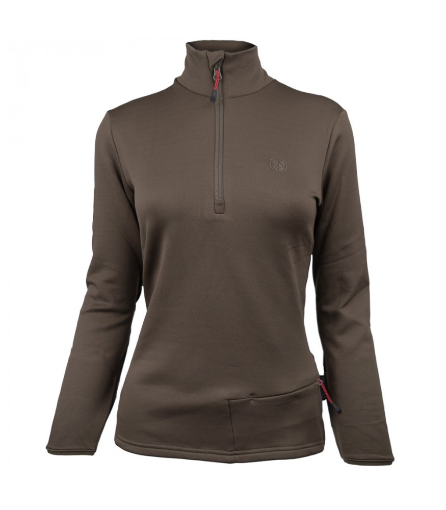 Women's Micro-Prime 1/4 Zip Top Black Stoney Creek Hunting Gear