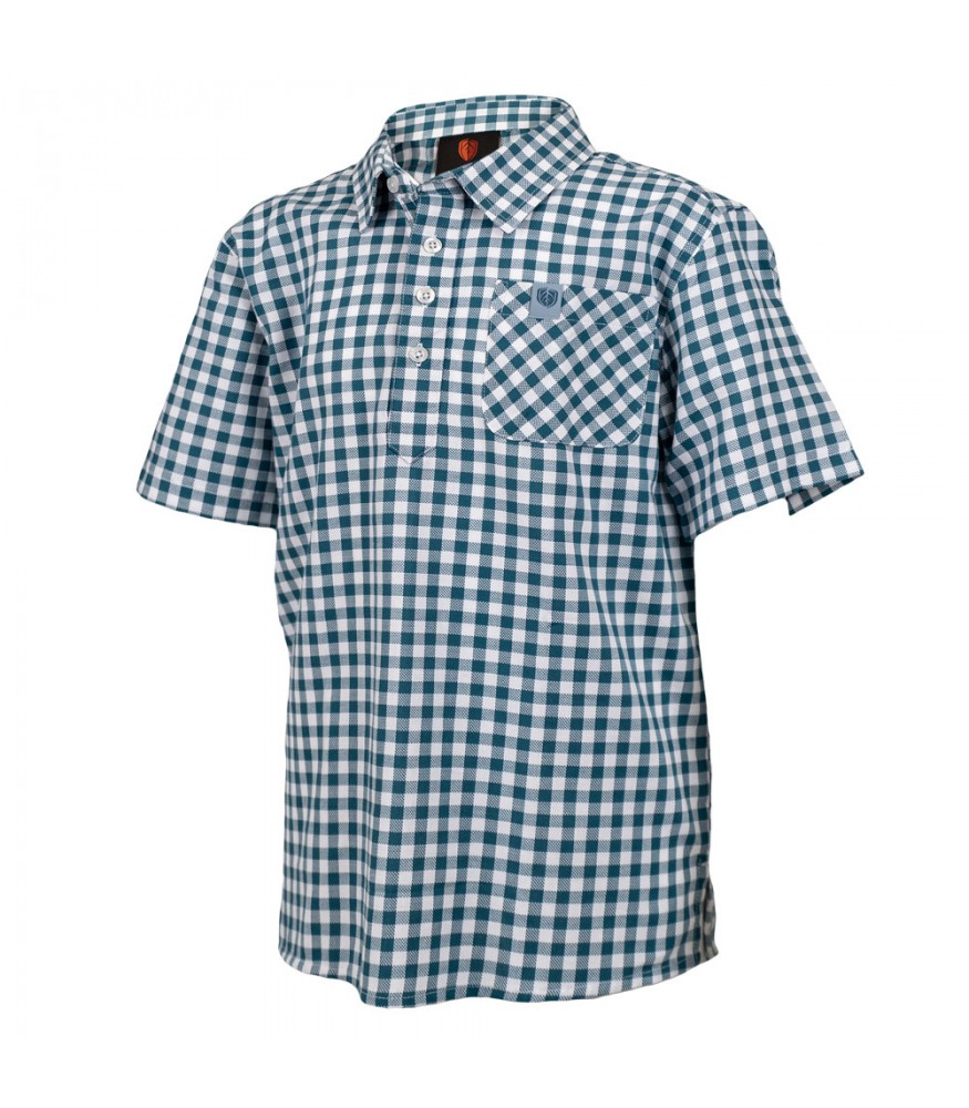 Green Checkered Kids Shirt main image 1