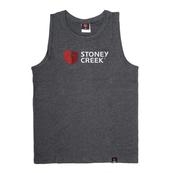 Men's Rural BBQ Singlet - Charcoal Marle | Stoney Creek Lifestyle Gear