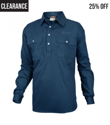 Men's Done & Dusted Shirt - Ketchup, Blue and Rust