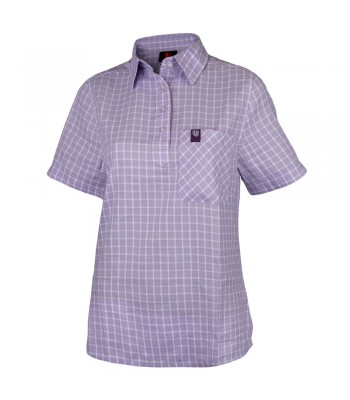 Women's CheckChick Shirt - Lilac/White