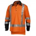 Hi Vis Silverdry Long Sleeve Polo