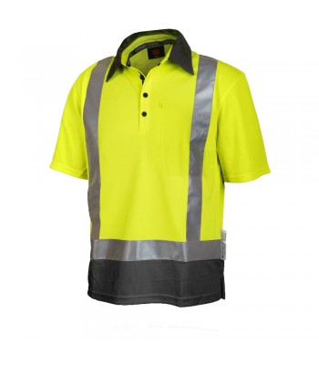 Hi Vis Silverdry Short Sleeve Polo