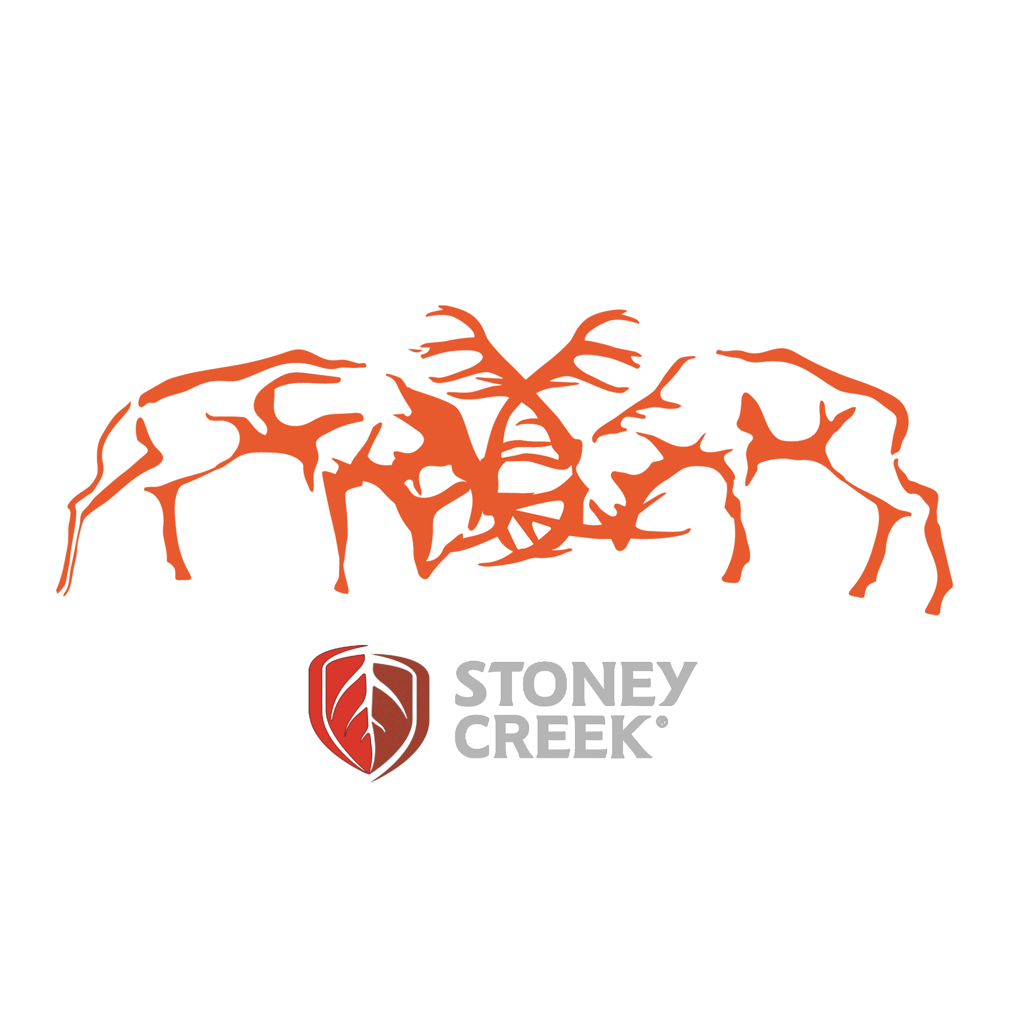 Stags Fighting Vinyl Decal - 150mm