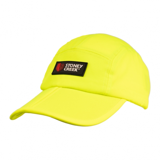 Split Peaked Cap - Yellow