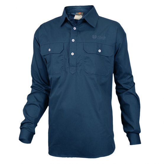 Men's Done & Dusted Shirt - Ketchup, Blue and Rust