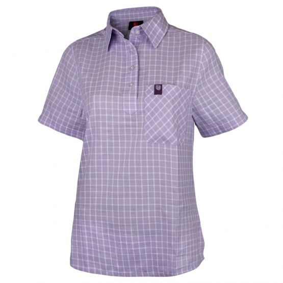 Women's CheckChick Shirt - Lilac/White